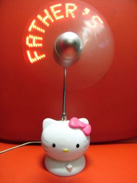 Kitty Cat Massage Flashing Fan